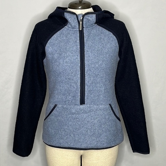 Smartwool Hudson Trail Fleece Hoodie in Storm Blue - Size XS - Picture 3 of 11